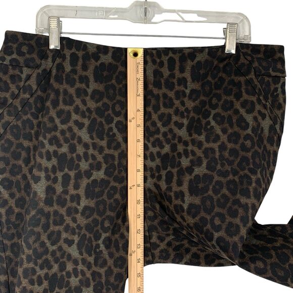 Soft Surroundings Once a Leopard Print Ponte Pants XL Petite - Picture 8 of 11